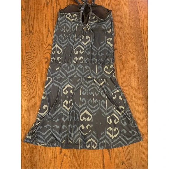 Prana Women's Acvite Halter‎ Dress With Built In Bra Size M Ikat - Picture 7 of 9